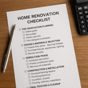 printable home renovation checklist template