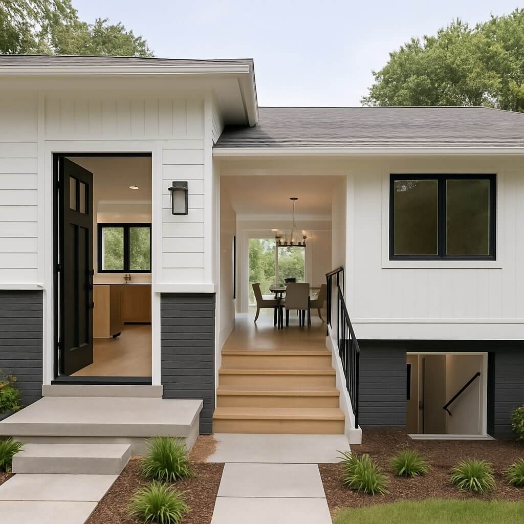 split level home renovation ideas