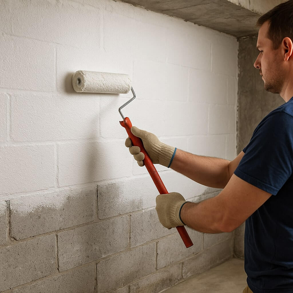 How to Apply Waterproof Paint on Basement Walls