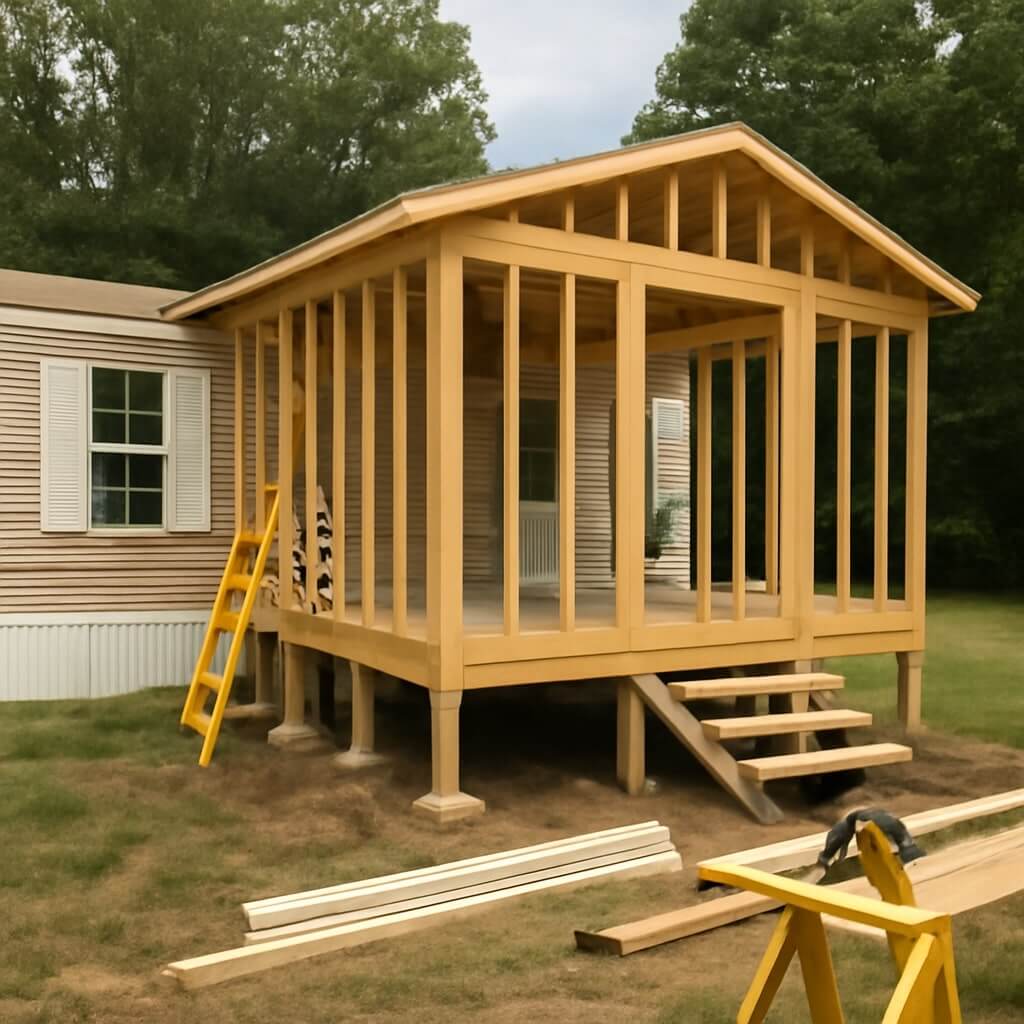 3 Steps to Add an Addition to a Mobile Home